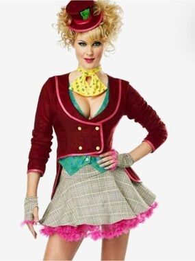 California Costumes Mad Hatter Women’s Costume 6-Piece Alice Wonderland